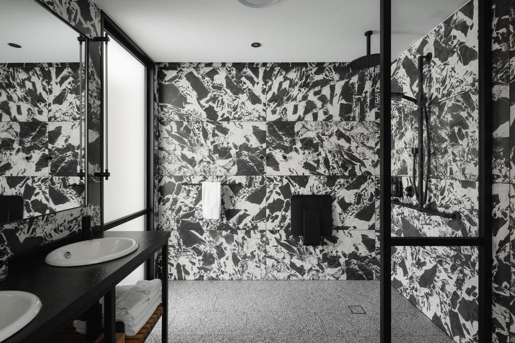 Ebb-Dunedin Exterior photo Bathroom with terrazzo tiles